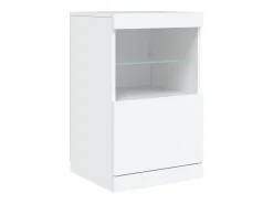 Aparador con luces LED blanco 41x37x67 cm