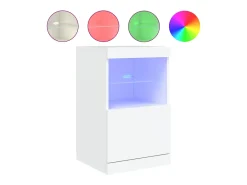 Aparador con luces LED blanco 41x37x67 cm