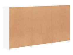 Aparador con luces LED blanco 181,5x37x100 cm