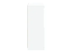 Aparador con luces LED blanco 60,5x37x100 cm