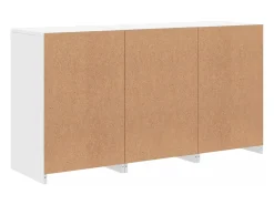 Aparador con luces LED blancas 123x37x67 cm