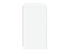 Aparador con luces LED blancas 60,5x37x67 cm