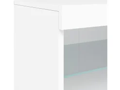 Aparador con luces LED blancas 60x37x67 cm