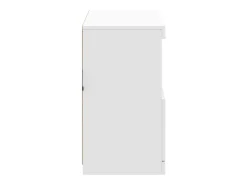 Aparador con luces LED blancas 81x37x67 cm