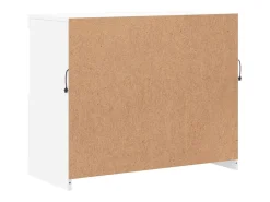 Aparador con luces LED blancas 81x37x67 cm