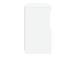 Aparador con luces LED blanco 60x37x67 cm
