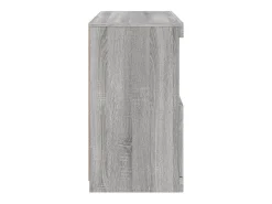 Aparador con luces LED gris Sonoma 60x37x67 cm