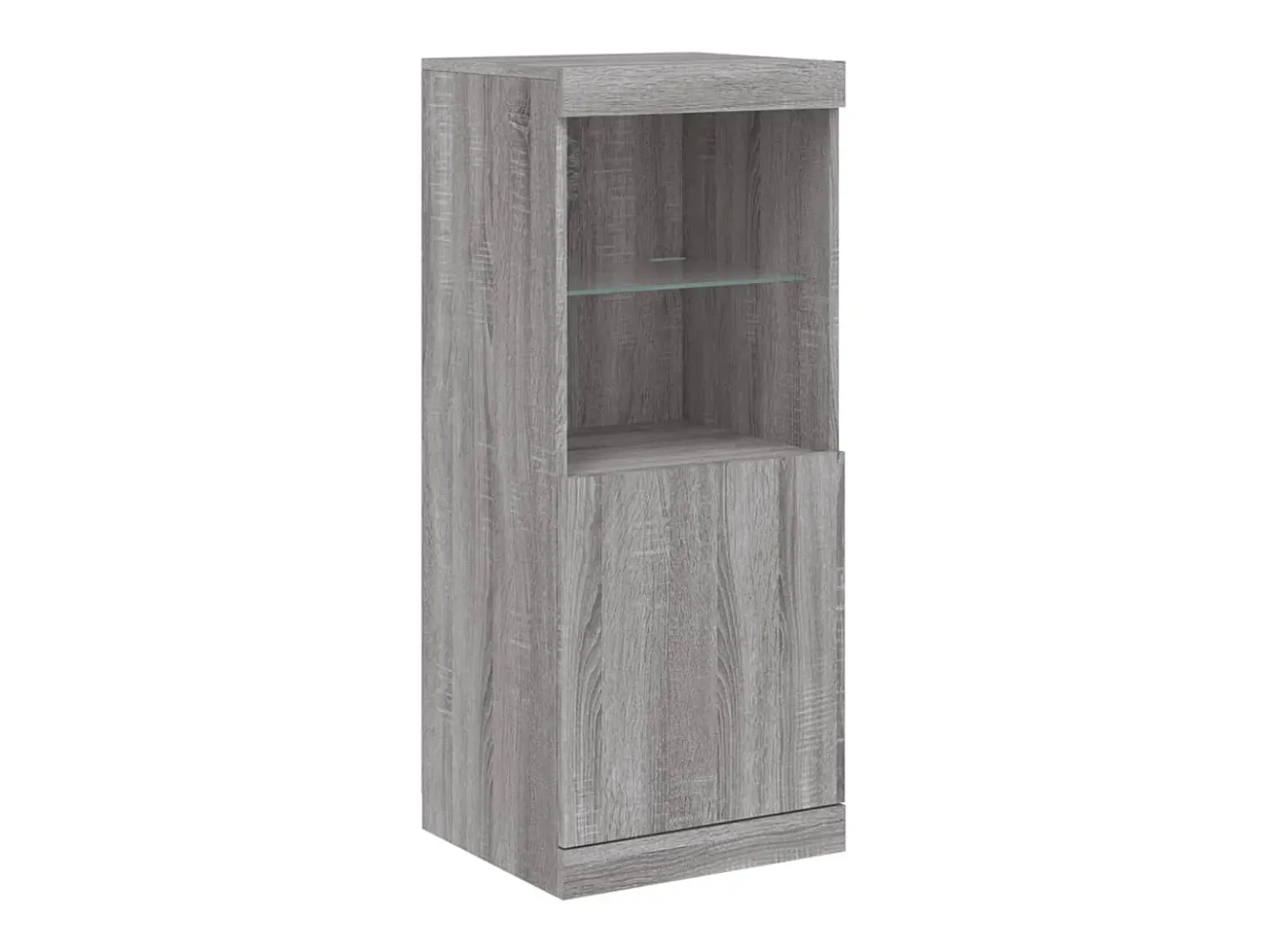 Aparador con luces LED gris Sonoma 41x37x100 cm ES290096