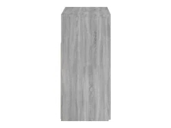 Aparador con luces LED gris Sonoma 80x35x75 cm