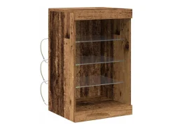 Aparador con luces LED Madera antigua 41x37x67 cm