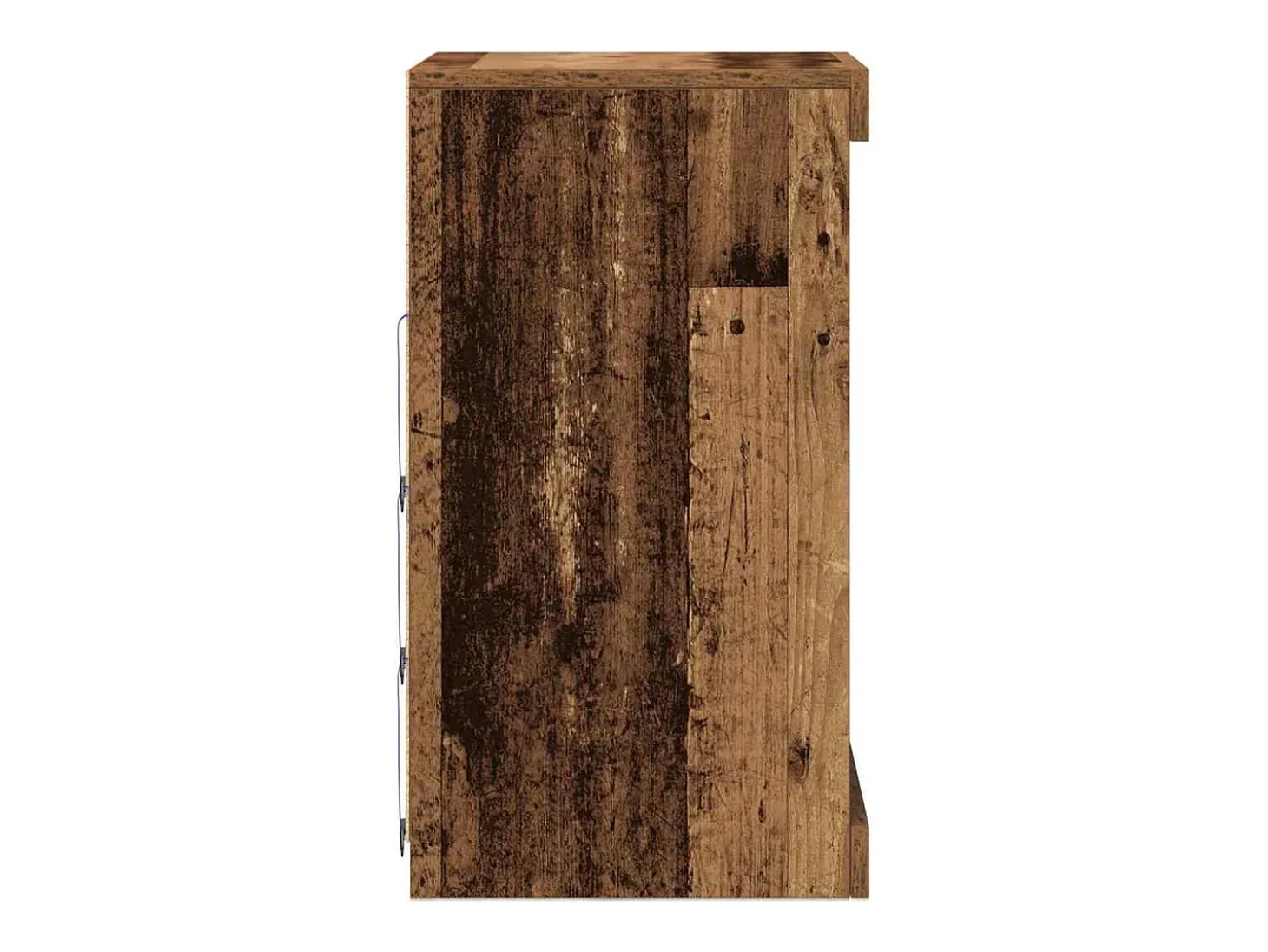 Aparador con luces LED Madera antigua 41x37x67 cm