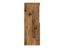 Aparador con luces LED Madera antigua 60x37x100 cm