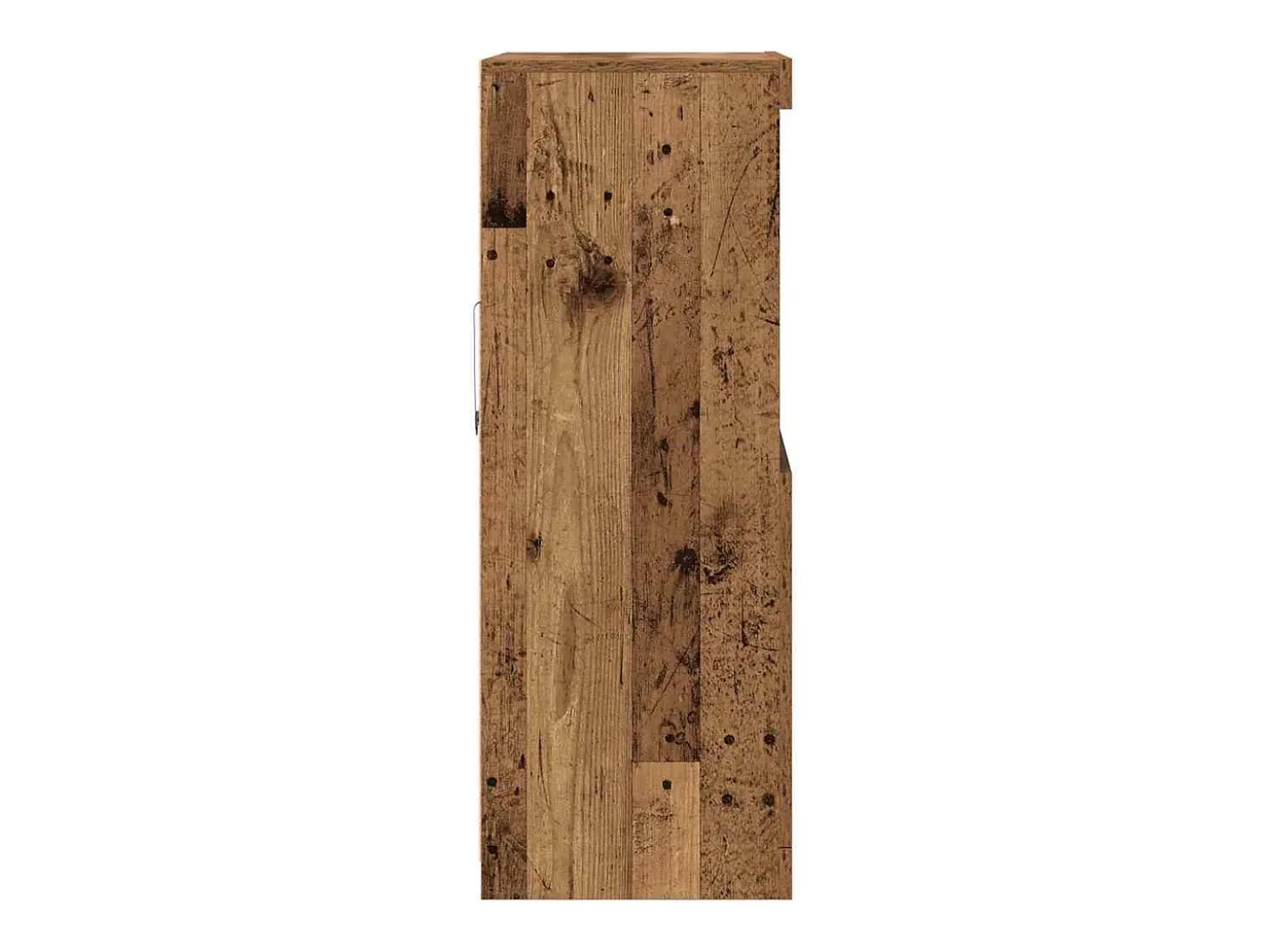 Aparador con luces LED Madera antigua 60x37x100 cm