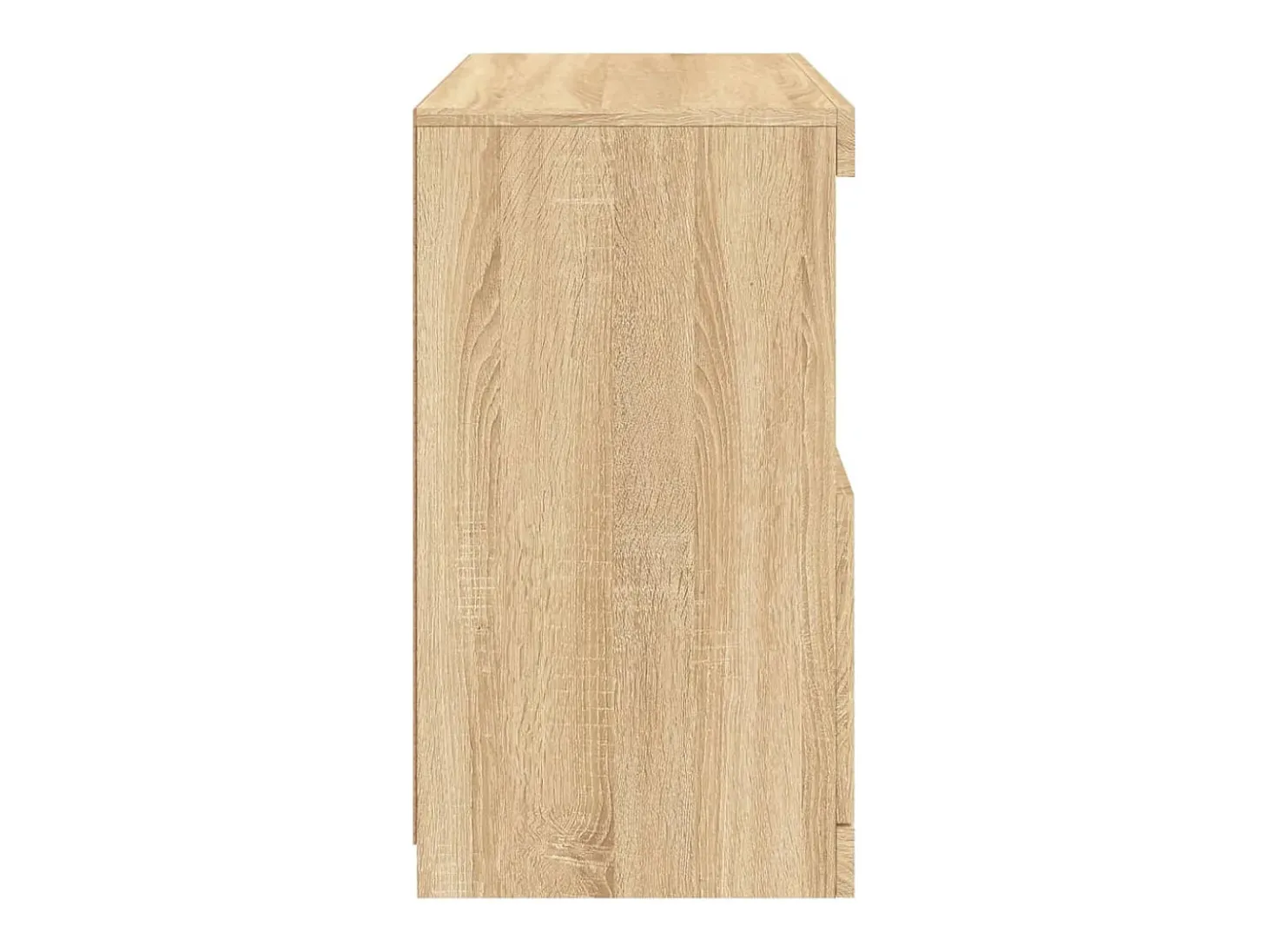 Aparador con luces LED roble Sonoma 60x37x67 cm