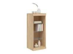 Aparador con luces LED roble Sonoma 41x37x100 cm