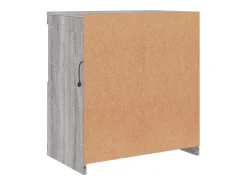Aparador con luces LED Sonoma gris 60x37x67 cm