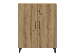 Aparador con mueble de pared, roble artesanal, madera de ingeniería.