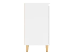 Aparador con patas madera contrachapada blanco 60x35x70 cm