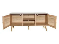 Aparador con puertas efecto caña y 2 nichos 120 cm CANGE