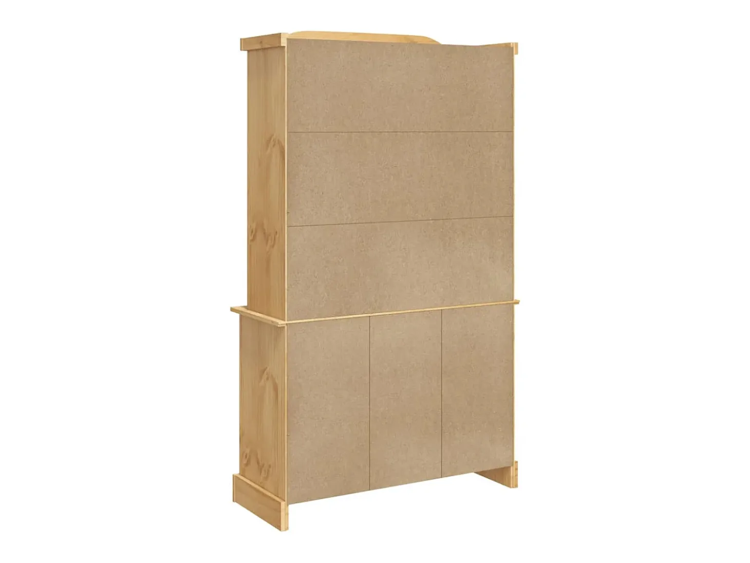 Aparador Corona madera maciza de pino miel 112x43x196 cm