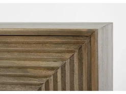 Aparador Dary 4 puertas madera maciza de mango natural 92 cm