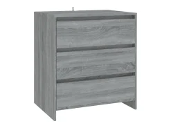 Aparador de 3 piezas madera manufacturada gris Sonoma