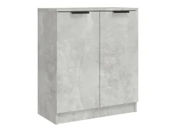 Aparador de 3 piezas madera contrachapada gris hormigón