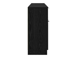 Aparador de 3 piezas Roble negro 60 x 30 x 70 cm Madera de ingeniería
