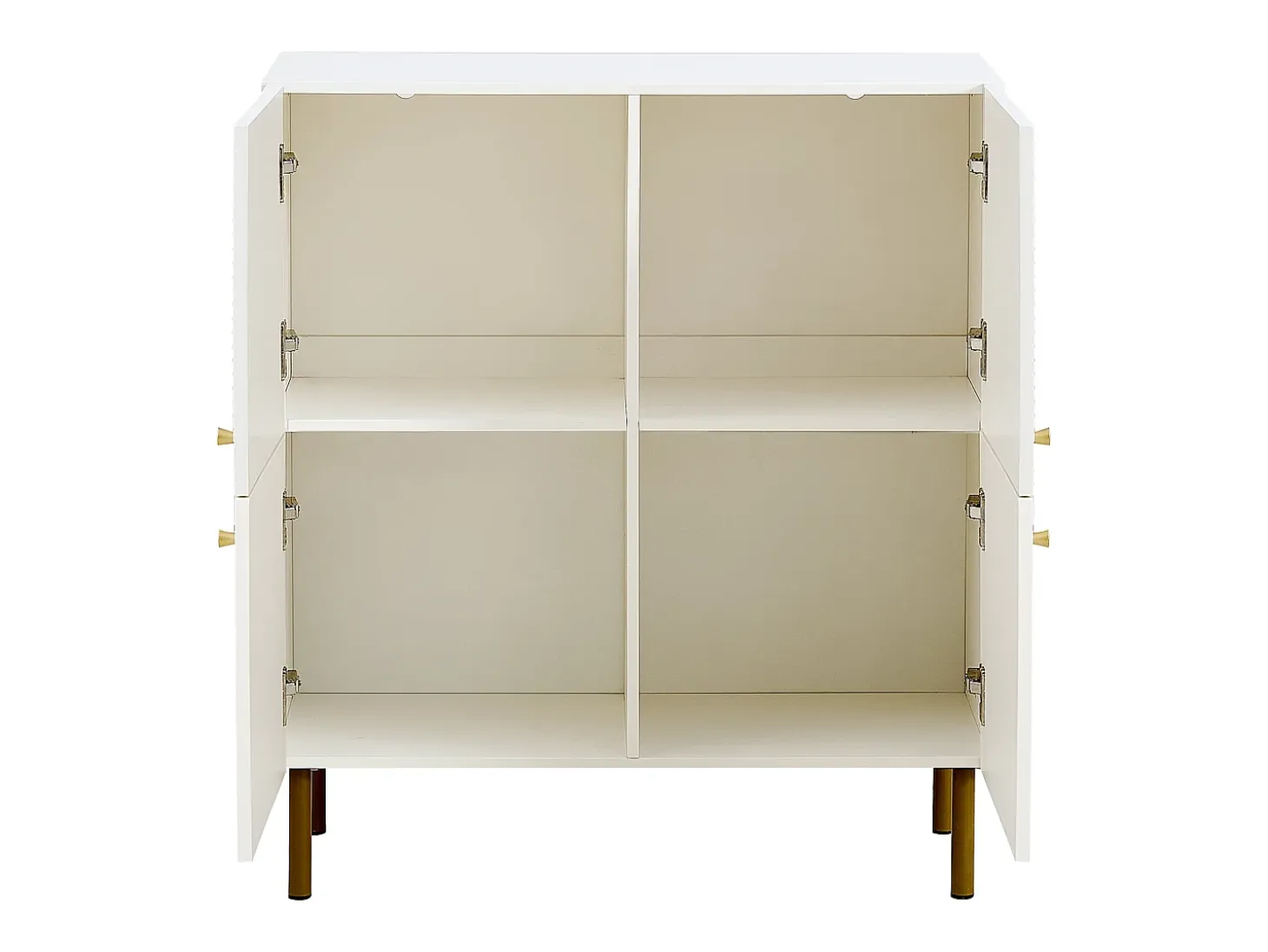 Aparador de 2 puertas - Diseño de líneas sencillas - Blanco