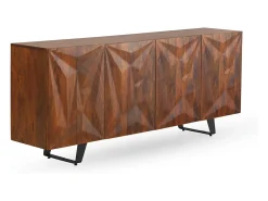 Aparador de 4 puertas en madera maciza de mango
