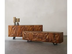 Aparador de 4 puertas en madera maciza de mango