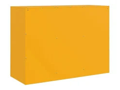 Aparador de acero amarillo mostaza 99x39x73 cm