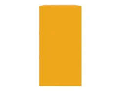 Aparador de acero amarillo mostaza 99x39x73 cm