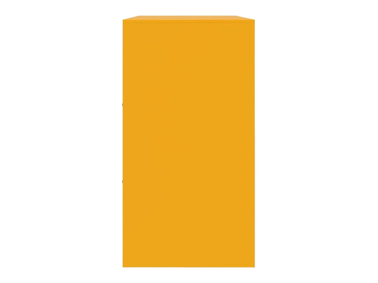 Aparador de acero amarillo mostaza 99x39x73 cm