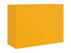 Aparador de acero amarillo mostaza 99x39x73 cm