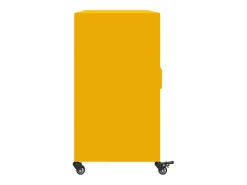 Aparador de acero amarillo mostaza 100,5x39x72 cm