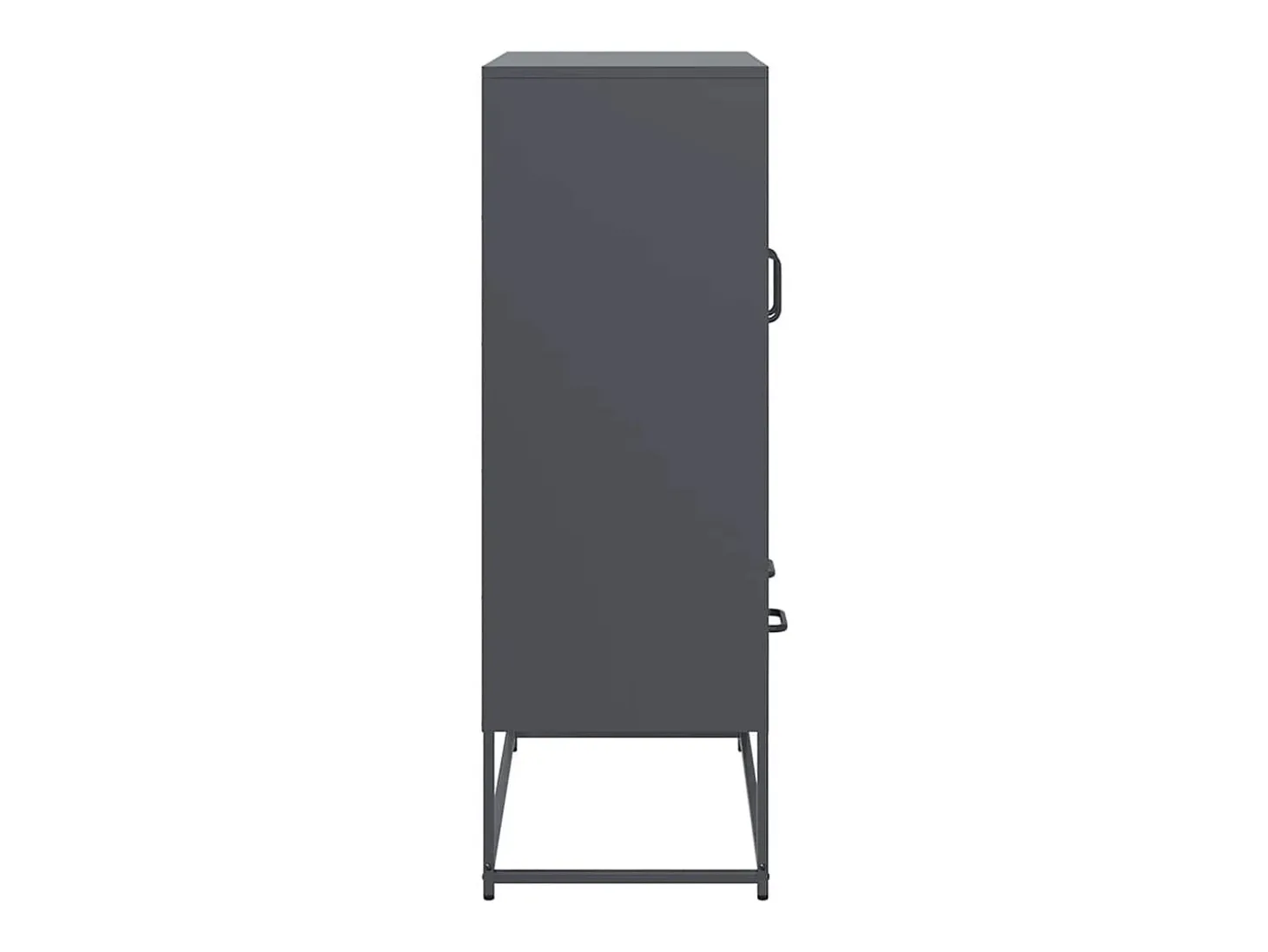 Aparador de acero antracita 68x39x111,5 cm