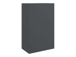 Aparador de acero antracita 67x39x107 cm