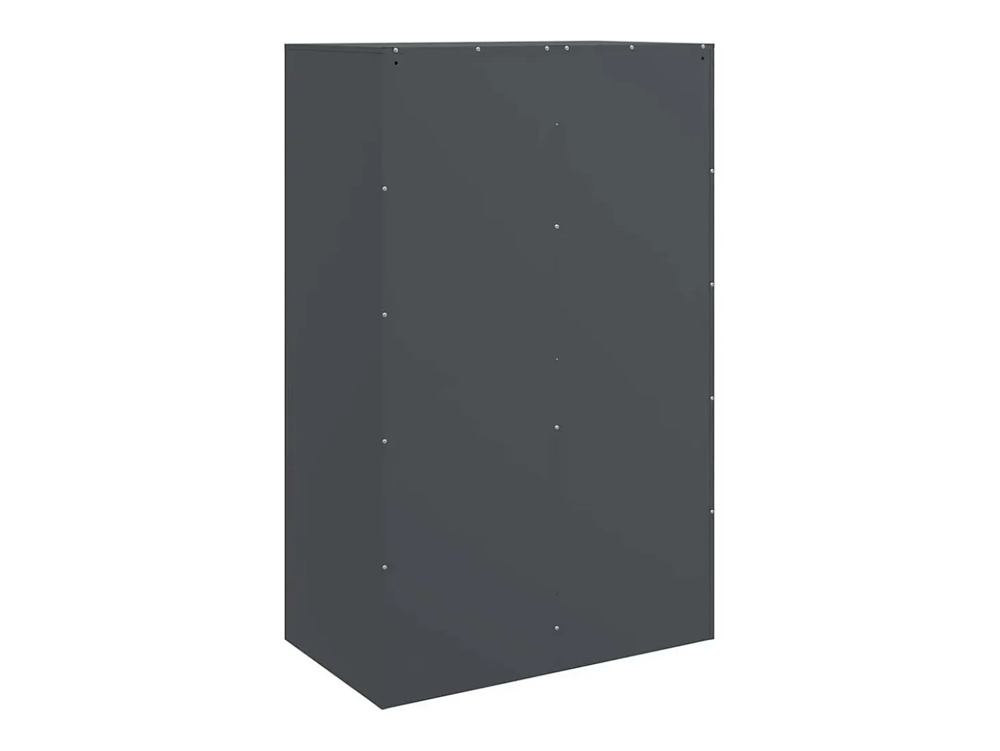 Aparador de acero antracita 67x39x107 cm