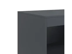 Aparador de acero antracita 67x39x107 cm
