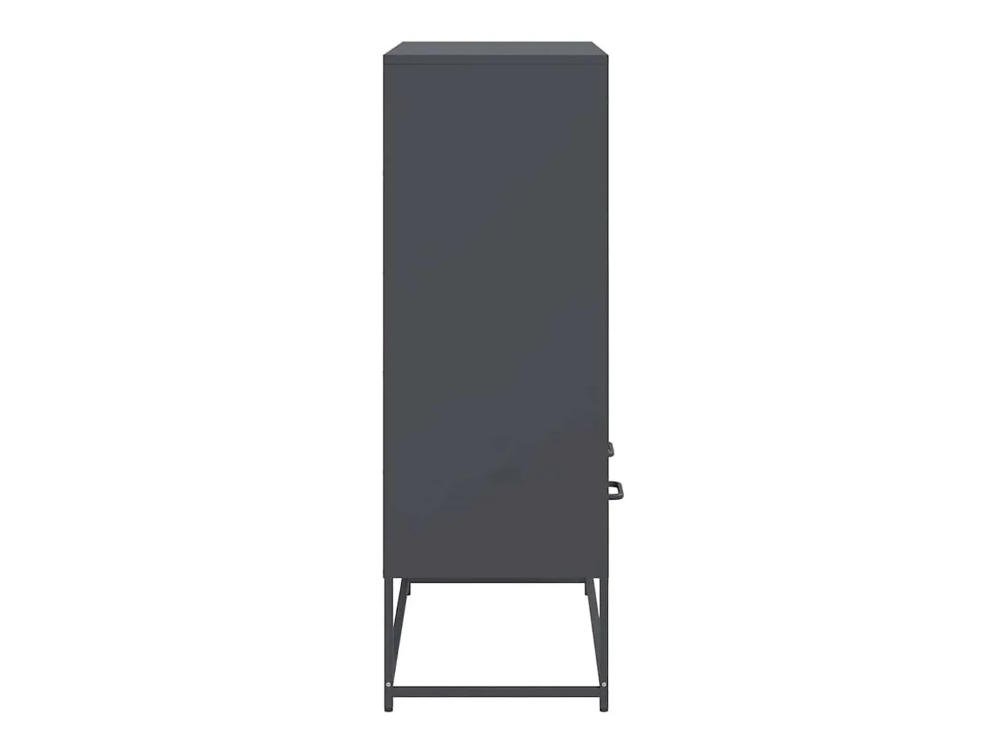Aparador de acero antracita 68x39x111,5 cm