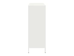 Aparador de acero blanco 101,5x39x103,5 cm