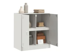 Aparador de acero blanco 67x39x73 cm ES921514