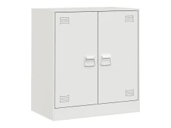 Aparador de acero blanco 67x39x73 cm ES921514