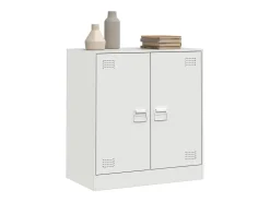 Aparador de acero blanco 67x39x73 cm ES921514