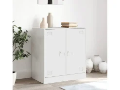 Aparador de acero blanco 67x39x73 cm ES921514