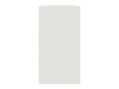 Aparador de acero blanco 99x39x73 cm