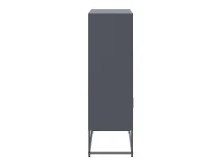 Aparador de acero gris antracita 68,5x38,5x123,5 cm