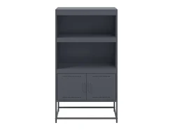 Aparador de acero gris antracita 68,5x38,5x123,5 cm
