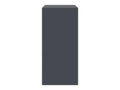 Aparador de acero gris antracita 67x39x83 cm
